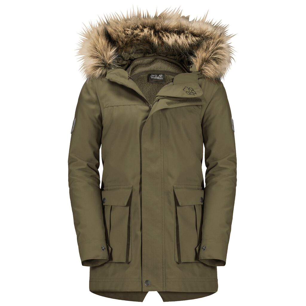 Jack Wolfskin B ELK ISLAND Vestes Enfant Olive - QMYWHZB-68